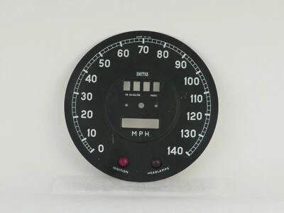 Speedometer Dial Face Plate 140MPH Smiths Brand Fits Jaguar 420G  SN6326/49-FP - Image 1 of 3