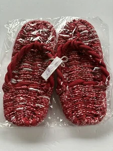 Asian Woven Cloth Unisex Men/Women House Shoes/Flip Flop 24cm/9.5" - Picture 1 of 4