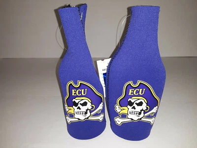 East Carolina Pirates  Zip - Up Bottle Koozie ( set of two ) - Image 1 of 2