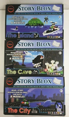 THREE BRAND NEW E-Blox Story Blox – The Cave, The Island, The City - Image 1 of 4