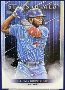 Topps Series One 2022 VLADIMIR GUERRERO JR BLUE JAYS STARS OF MLB Insert Card - Picture 1 of 2