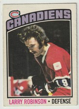 1976-77 OPC Larry Robinson Card #151 Montreal Canadiens