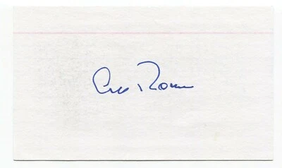 Al Rosen Signed 3x5 Index Card Autographed Baseball Signature Cleveland Indians - Image 1 of 2