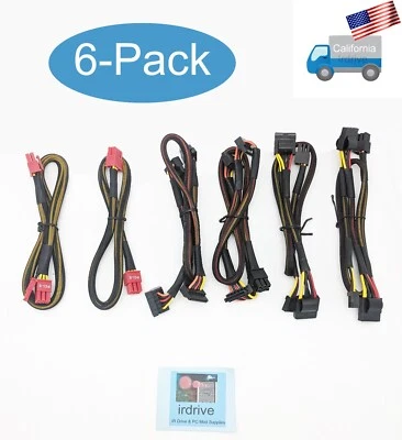 HIGH POWER® HP-700-G14C Modular SATA, Molex Floppy, 6pin/ 6+2pin PCIE Cables - Image 1 of 4