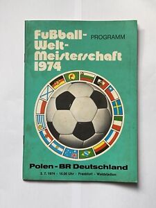 1974 Football World Cup Germany Polen Poland V Germany BR Deutschland Programme