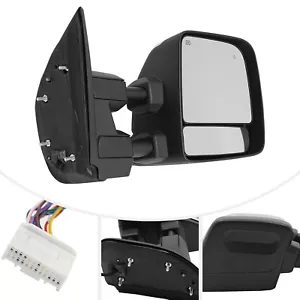 Espejo retrovisor de remolque eléctrico izquierdo y derecho 2 piezas con BLS para Nissan Titan 2017-2022 EE. UU. - Imagen 1 de 23