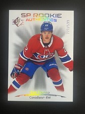 Cole Caufield 2021-22 Upper Deck SP Rookie Authentics Silver Spectrum RC /599