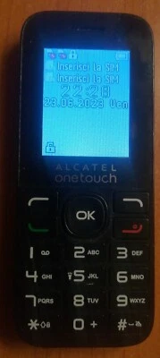 ALCATEL ONE TUCH 1016D CELLULARE DUAL SIM - ALIMENTATORE E BATTERIA ORIGINALI - Immagine 1 di 4