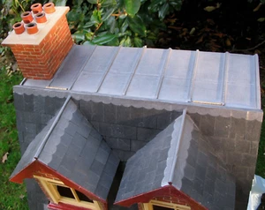 Stacey's 1:12th Scale 12" x 3" Minature Real Lead Dolls House Roofing / Flashing - Picture 1 of 5