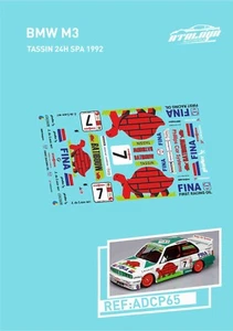 CALCAS BMW M3 TASSIN 24H SPA 1992 SLOT DECALS - Imagen 1 de 1