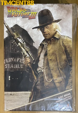 Ready! Hot Toys MMS617 Back to the Future Part III 1/6 Doc Brown Cover