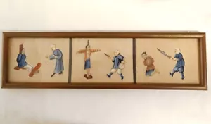 Gemälde Reispapier Figuren Szenen öffentliche Folter China 19. Jahrhundert - Bild 1 von 1
