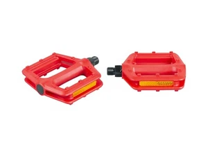 VPC Nylon Platform Bike Pedal 9/16" Red for Cruiser, Hybrid and BMX - Picture 1 of 1