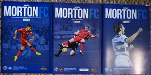 3x Greenock Morton Home Programmes 2018/19 Dundee United, Peterhead, Inverness - Picture 1 of 4