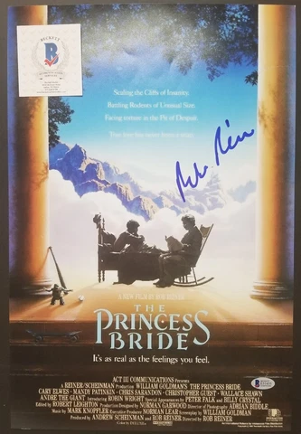 ROB REINER Signed Autographed THE PRINCES BRIDE 12x18 Photo. BAS BECKETT Cover