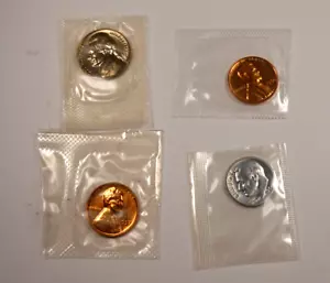 1956+1957+1960+1964 conjunto/lote de prueba mixta * prueba de gemas (en violonchelo) * 4 monedas * XL33 - Imagen 1 de 4