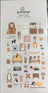 Suatelier Sonia home vlog stickers, me time, planner sticker, scrapbooking - Picture 1 of 1