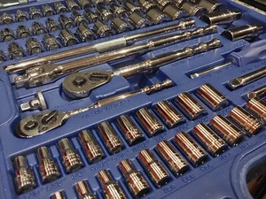 Blue Point By Snapon Tools 100pc 3/8 SAE/ Metric General Service Socket / Wrench - Bild 1 von 11
