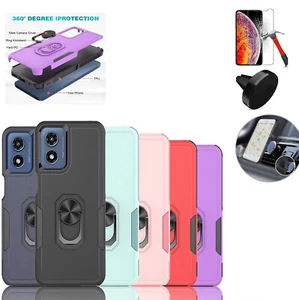 For Motorola Moto G Stylus 5G 2023 XT2315 Grip Case Tough Hybrid Cover with Ring - Picture 1 of 20