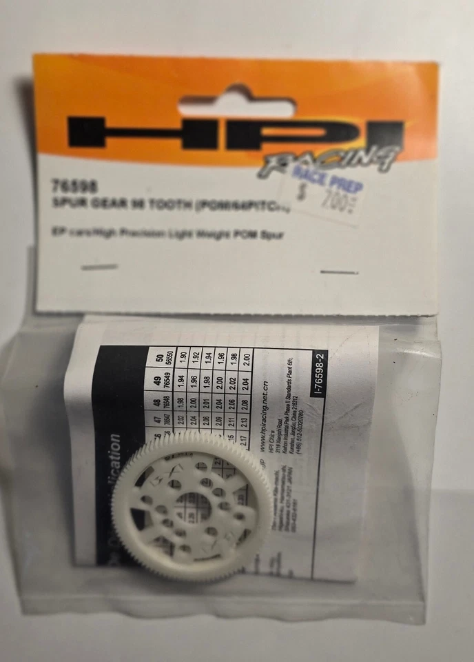 HPI 76598 Spur Gear 98 Tooth & 64PITCH / Pro4 /HB 12x /Cyclone 12 - Image 1 of 1