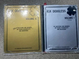 Signed Set ASK DOUGLESS:101 Questions &Answers Period Authenticity Miniaturia - Picture 1 of 9