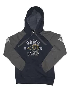 NFL Women's New Los Angeles Rams Hoody Sweatshirt Medium Large Navy Distressed - Picture 1 of 1