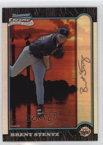 1999 Bowman Chrome International Refractor /100 Brent Stentz #301 Rookie RC