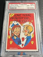 1960 Topps PSA 8 Vintage Funny Valentines #36A Graded NM-MT - Clean Holder