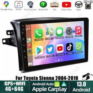 64GB 9 inch Carplay Android 13 Car Navi Radio Wifi For Toyota Sienna 2004-2010 - Picture 1 of 20