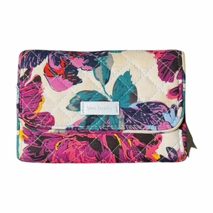 Vera Bradley Riley Compact Wallet RFID Enchanted Riley Floral Pocketbook - Picture 1 of 9