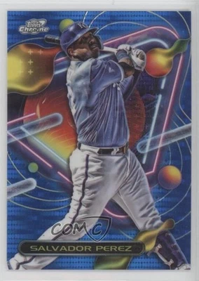 2023 Topps Cosmic Chrome Blue Moon Refractor /99 Salvador Perez #173 - Image 1 of 2