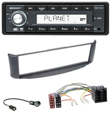 Continental MP3 AUX USB DAB 1DIN Autoradio für Smart ForTwo 450 grau ohne Metall - Bild 1 von 4