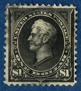 [V664] USA 1895 Scott#276 used $1 black cv:$100 - Picture 1 of 3