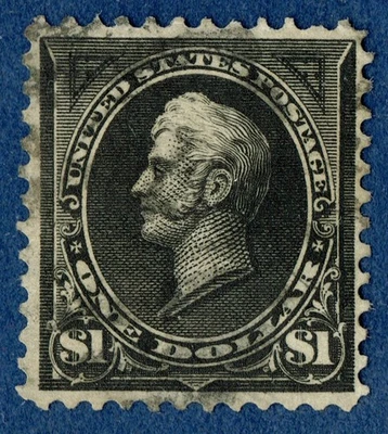 [V664] USA 1895 Scott#276 used $1 black cv:$100 - Image 1 of 3