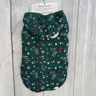 Abrigo Harry Barker Perro MEDIANO Verde Rojo Pana Vacaciones Floral Invierno Chaqueta Foto 1 de 4