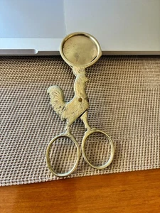 Vintage galvanisiert Neusilber Hühnerei Topper Schneider Schere - Bild 1 von 3