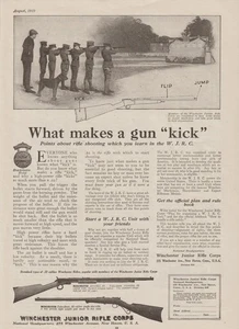 Winchester Junior Gewehre Anzeige 1919 Original Print Ad New Haven Conn .22 Rifle Dog - Bild 1 von 2