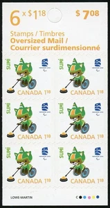 Canada Stamps Booklet of 6, Sumi, #2312a, BK398 MNH - Picture 1 of 1