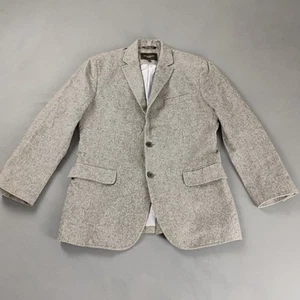 Banana Republic Sport Suit Coat Men's Size 40R Gray Plaid Tailored Fit Blazer - Picture 1 of 17