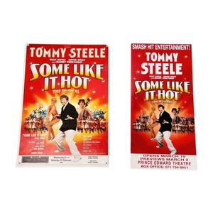 Tommy Steele Like It Hot Lot 2 Theater Musical Brochure & Flyer UK 1992 - Picture 1 of 6