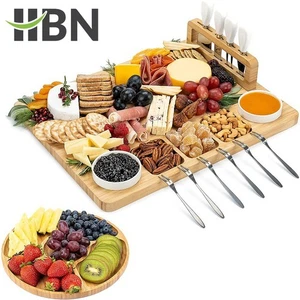 Juego de Tablero de Charcutería HBN, Juego de Tablero de Queso Grande con Accesorios Regalo de Calentamiento - Imagen 1 de 7