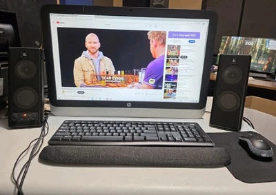 HP 23-r117c 23" All-in-One Computer 1TB  Windows 10 AMD A6-6310 Accessory Bundle - Image 1 of 4