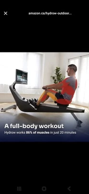 Máquina de Remo Hydrow Pro con Pantalla Giratoria HD Inmersiva de 22" - Guarda Vertical  Foto 1 de 4