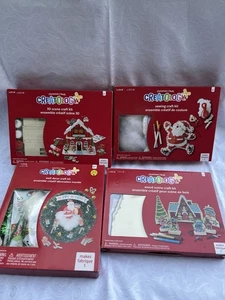 Creatology Christmas Craft Kits 3D Scene Train Santa Sewing Kids Craft Lot Of 4  - Picture 1 of 5