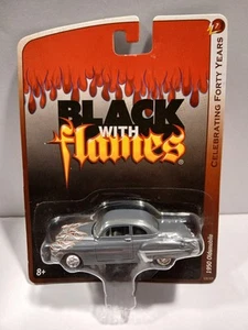 Johnny Lightning Black With Flames 1950 OLDSMOBILE 1:64 Diecast - Picture 1 of 2