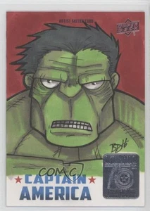 2016 Marvel Captain America 75th Anniversary 1/1 Brian DeGuire Auto Sketch x3c - Picture 1 of 3