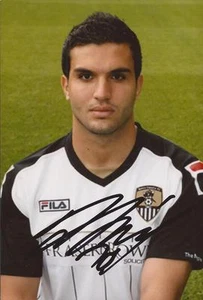 NOTTS COUNTY: HAMZA BENCHERIF SIGNED 6x4 PORTRAIT PHOTO+COA - Picture 1 of 1
