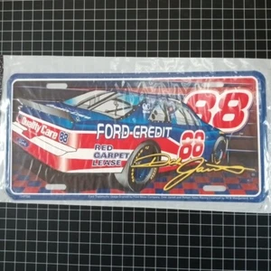 Dale Jarrett Ford Credit 88 Nascar Tin metal license plate excellent condition - Picture 1 of 5
