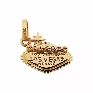 Links of London Damen Gelbgold Vermeil Willkommen in Las Vegas Charm Brandneu mit Etikett UVP 75 - Bild 1 von 1