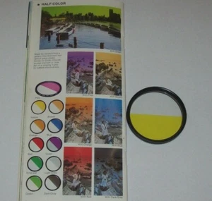EARLY OLD NEW STOCK HOYA 58MM HALF-COLOR SCREW IN FILTER WITH CASE AND BOX - Picture 1 of 5